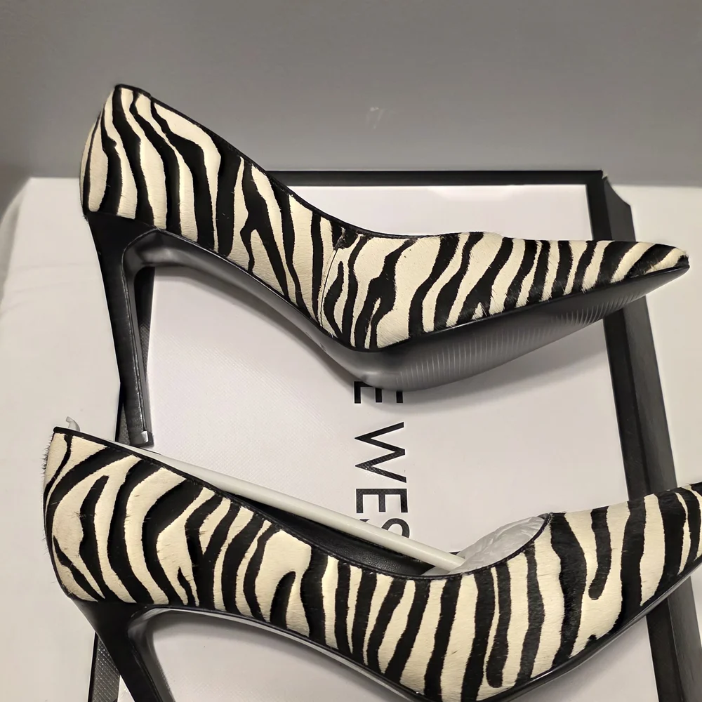 BRAND NEW Nine West Zebra Print Tatiana Pumps - Picture 5 of 7
